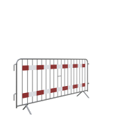 Barrier type E | with two 100 mm sensing stripes, red / white foil, type RA1/A